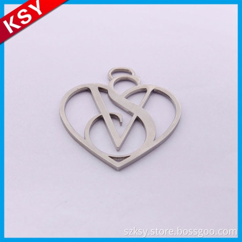 Popular Professional Manufacturer Cheap Two Holes Metal Brand Logo Fashion Accessories Private Clothing Labels